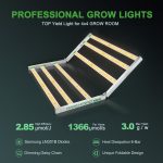 Powered By Samsung LM301B Diodes: The Mars Hydro FC 4800 480-watt LED grow light is installed with high-performance Samsung LM301B chips, the top-bin horticultural diodes, to provide a high Photosynthetic photon efficacy efficiency of 2.85 μmol/j and a long-lasting color rendering capability, supporting indoor plants to grow and thrive.