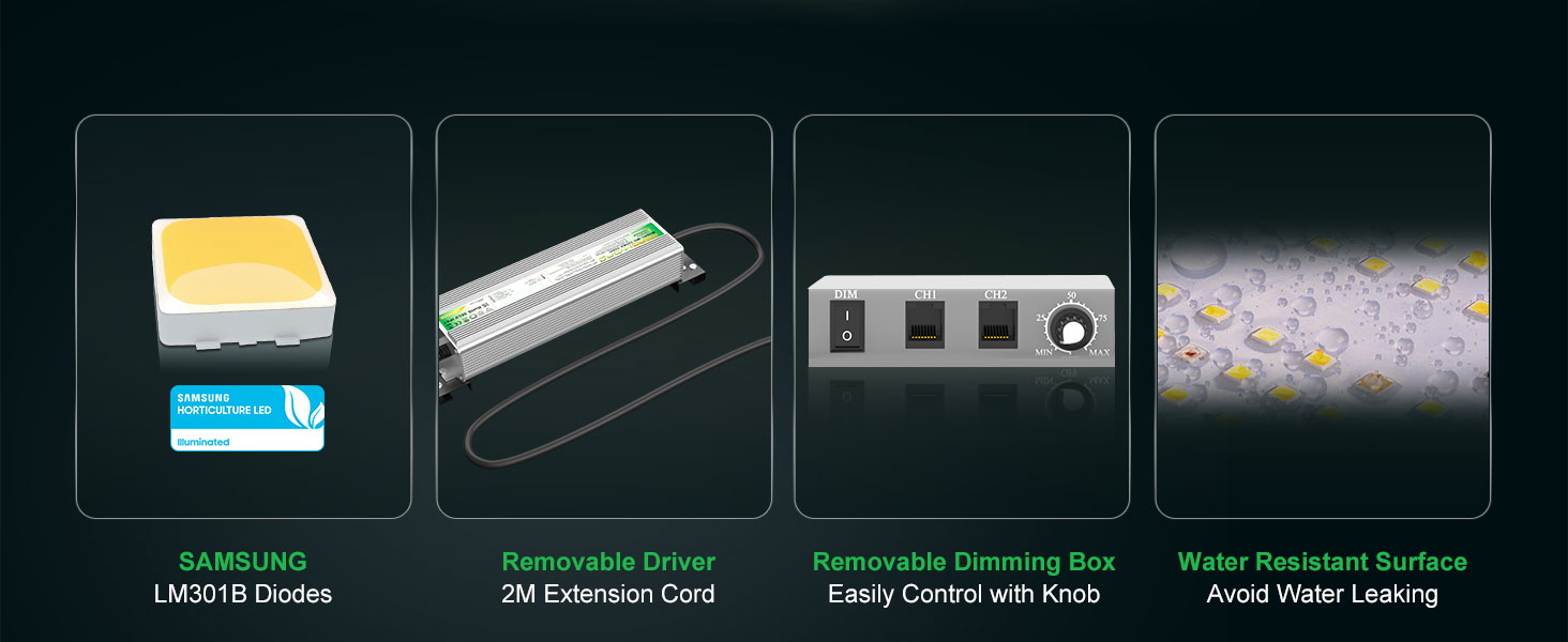 ars Hydro SP3000 Samsung LM301B diodes and 300w power input