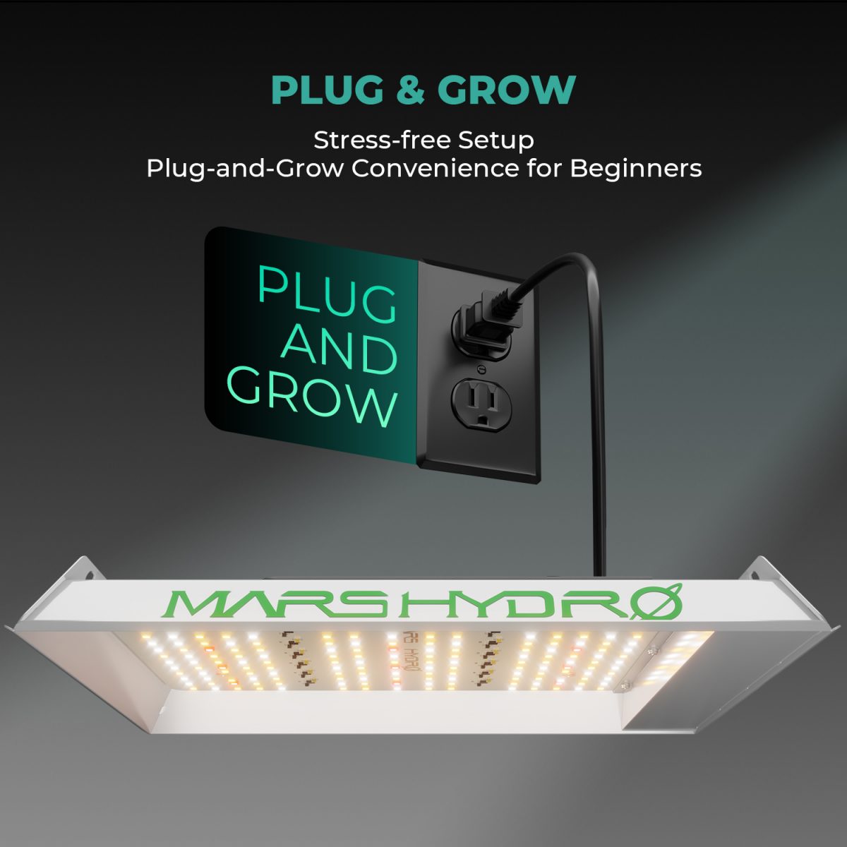 Mars Hydro TS600 PLUG GROW Stress free Setup Plug and Grow Convenience for Beginners