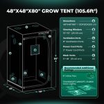 48x48x80(120x120x200CM)-mars hydro grow tent detailed information
