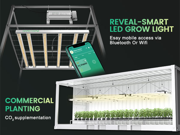 mars hydro fc-e4800 smart led grow light commercial cultivation lighting