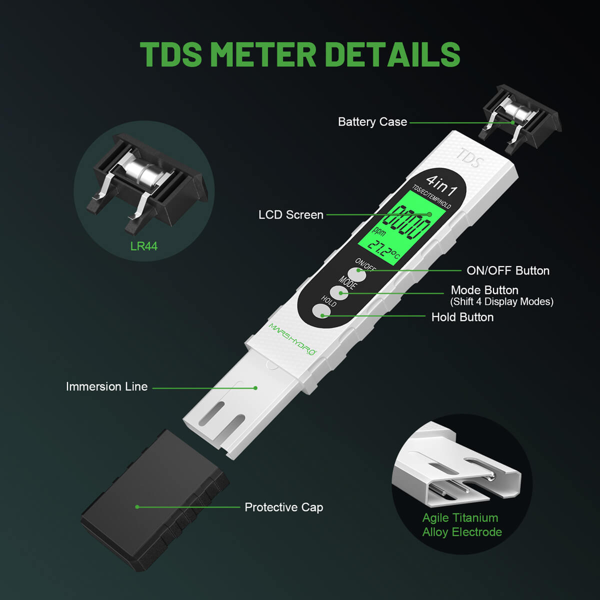 Mars Hydro TDS meter specification