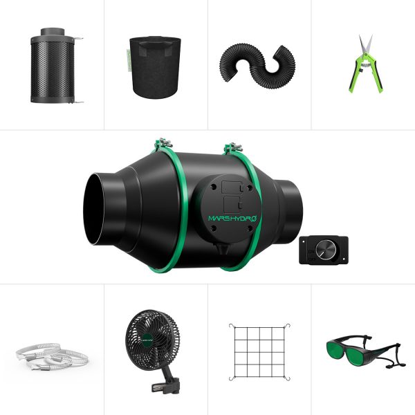2025 Mars Hydro 4-Inch iFresh Inline Duct Fan Kit