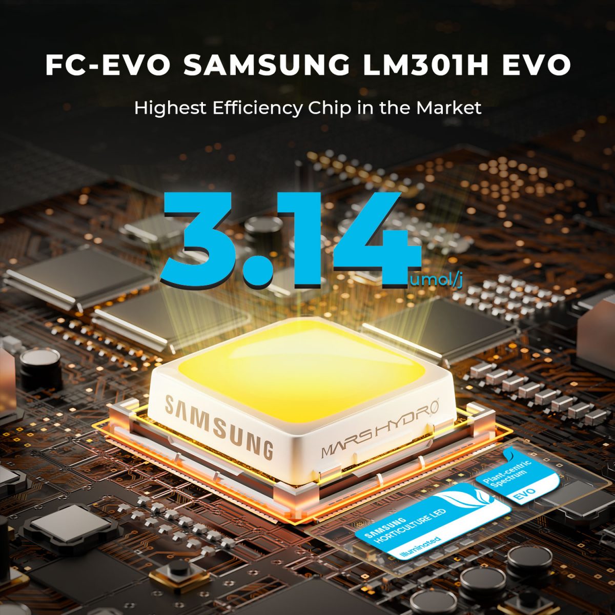 FC4800 EVO use Samsung LM301H evo high efficiency chip