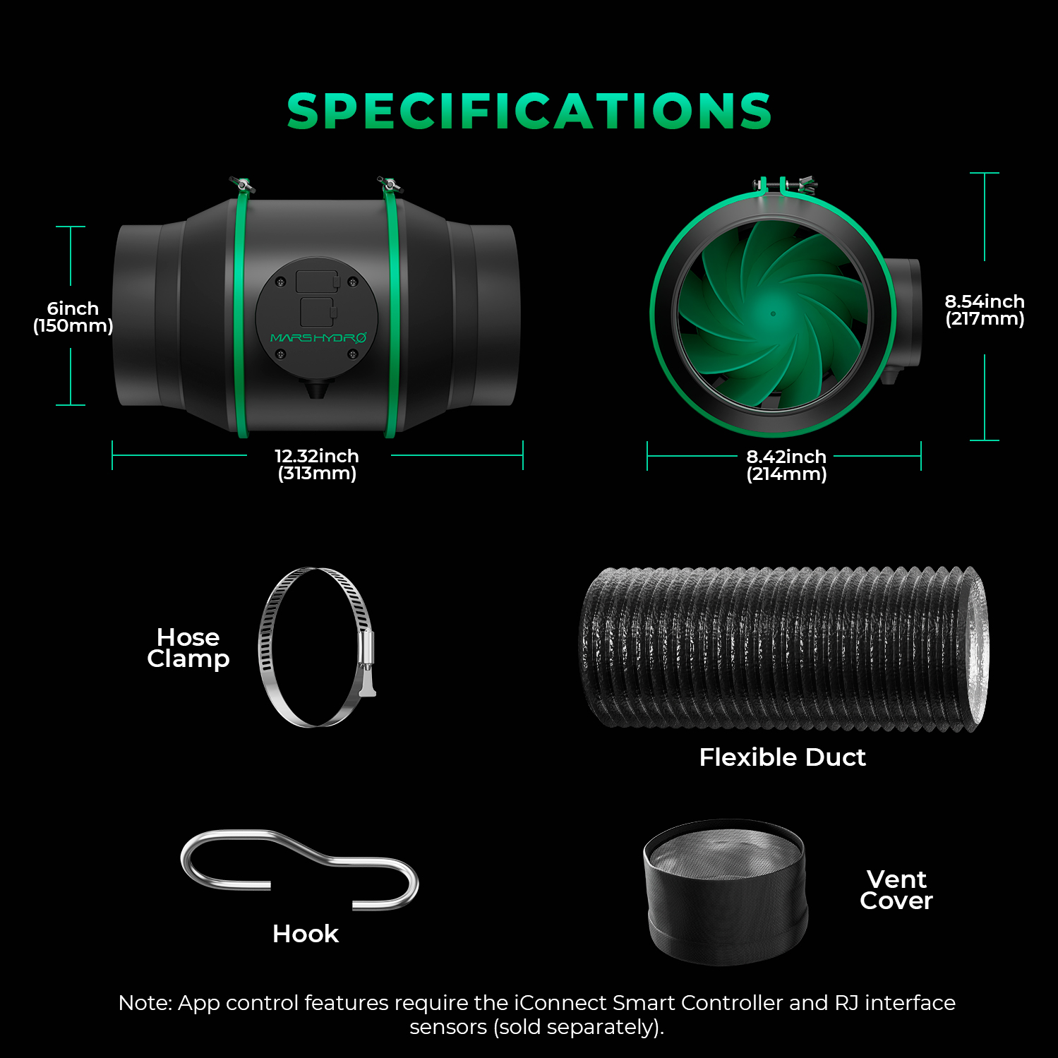 IFRESH-6 inline fan kits package-6ifreshkit IFRESH-6 inline fan kits package-6ifreshkit