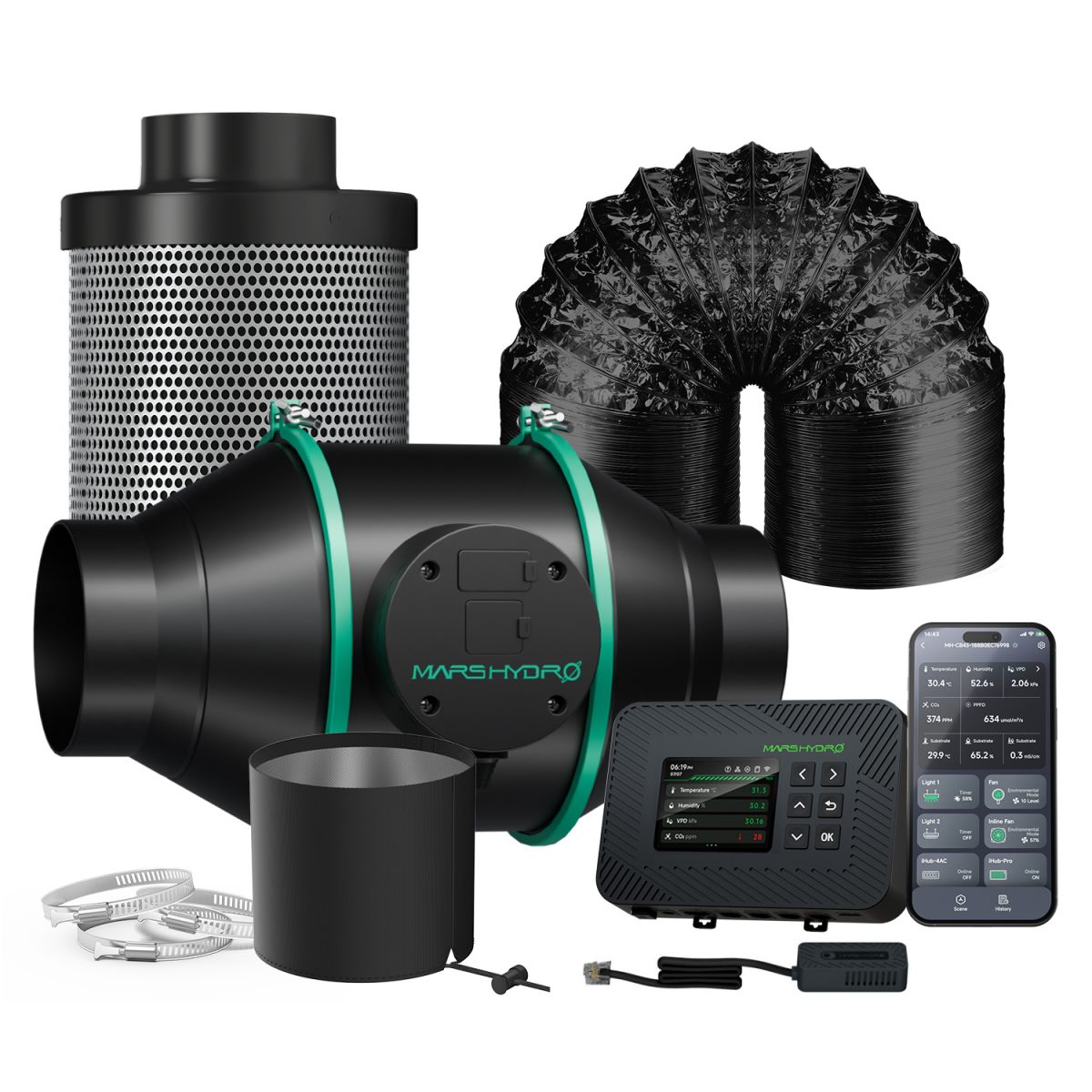 4 inline fan with icontrol