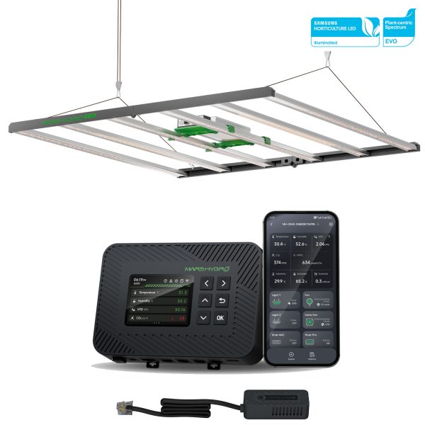 Mars Hydro FC 6500 730W Samsung LM301H EVO Dimmable Full Spectrum LED Grow Light with iControl Controller